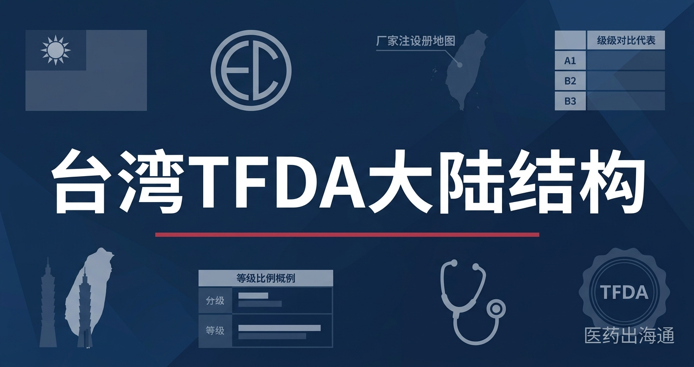 台湾TFDA注册数据拆解：4,041条大陆制造商有效注册里67%是Grade 1，矫正镜片独占332条——医疗器械出海台湾的结构性缺口